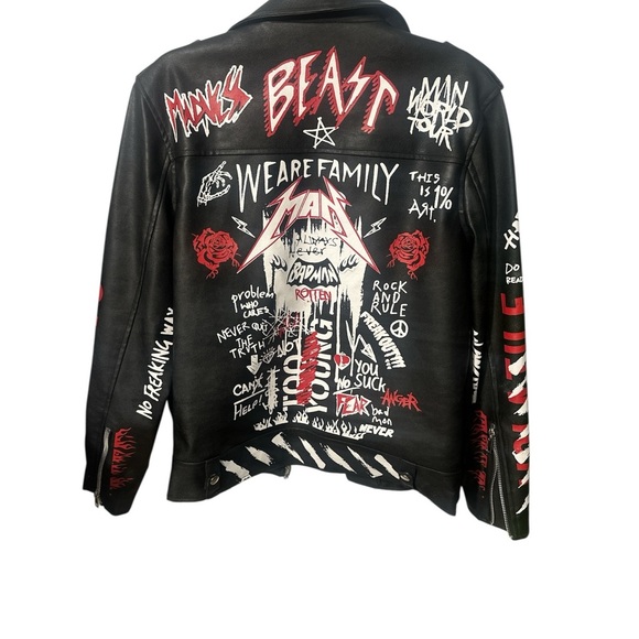 TCL Black and Red Graphic Design Jacket - Picture 8 of 15